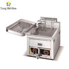 15L French Fries Gas Fryers Machine Commercial Kitchen Tabletop Stainless Steel