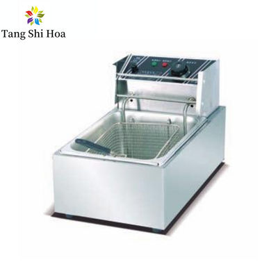 Electric Chips Chicken Food Processing Machine Potato French Fries 6L Automatic Deep Fryer Machine